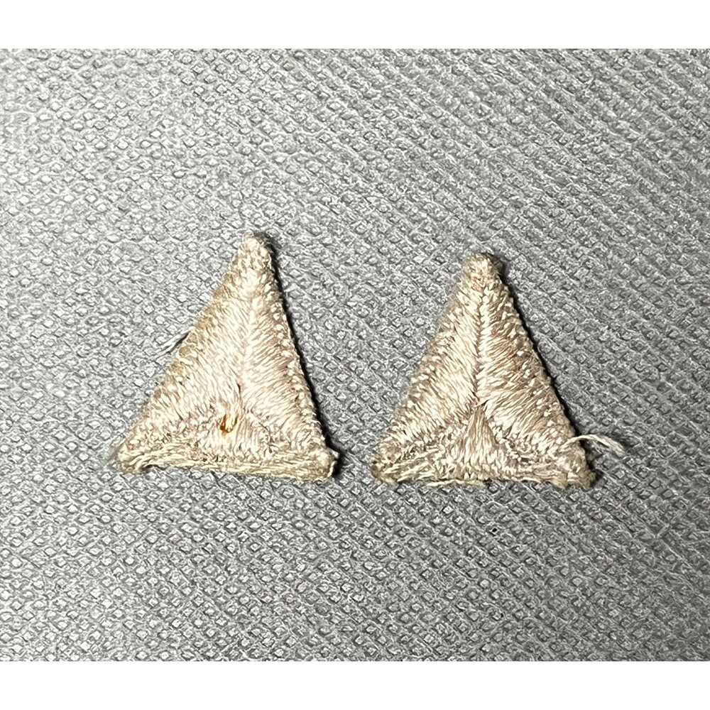 2 Vintage Boy Scouts BSA Silver Arrow Point Arrowhead Award Scouting Badge Patch